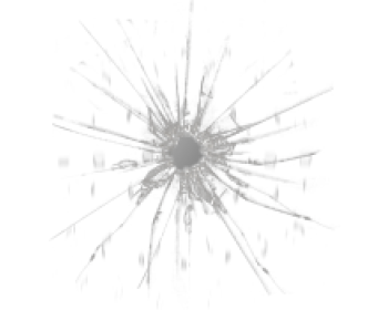 Bullet Hole on Glass