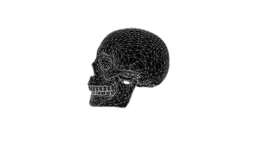 Glitchy Skull Side 
