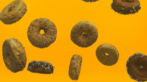 Donut Background 1 Orange