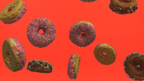 Donut Background 1 Red