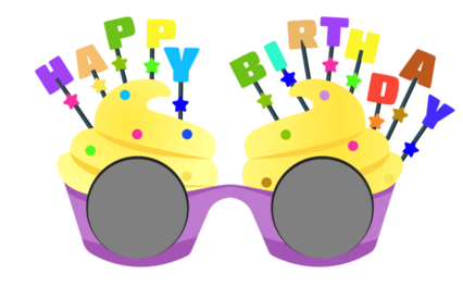 Violet Birthday Eyeglasses
