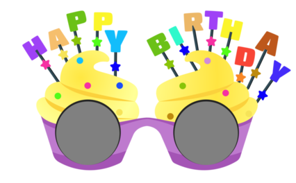 Violet Birthday Eyeglasses