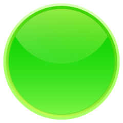 Circle Glass Button Green